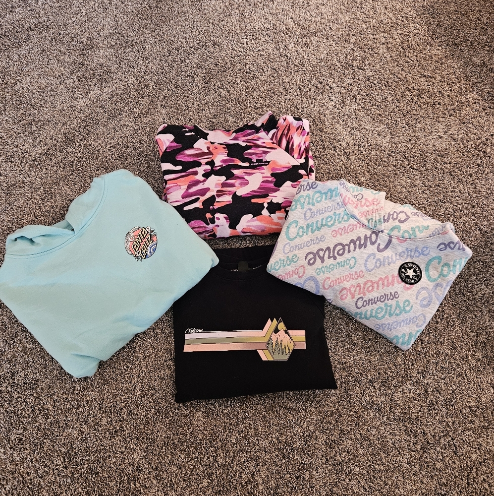 Lot Of 4 Girls Sweatshirts Size Large